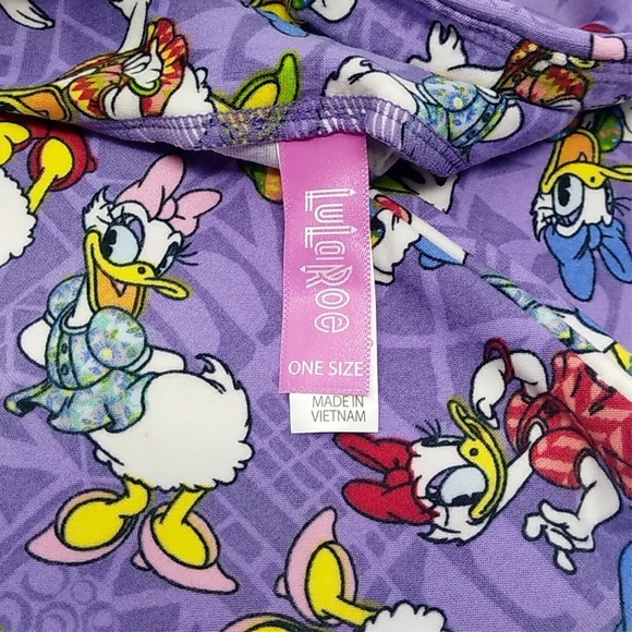 LuLaRoe Disney Daisy OS Leggings One Size 2-10 LLR - Picture 3 of 6